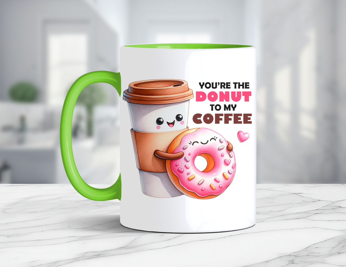 DONUTS AND COFFEE MUG