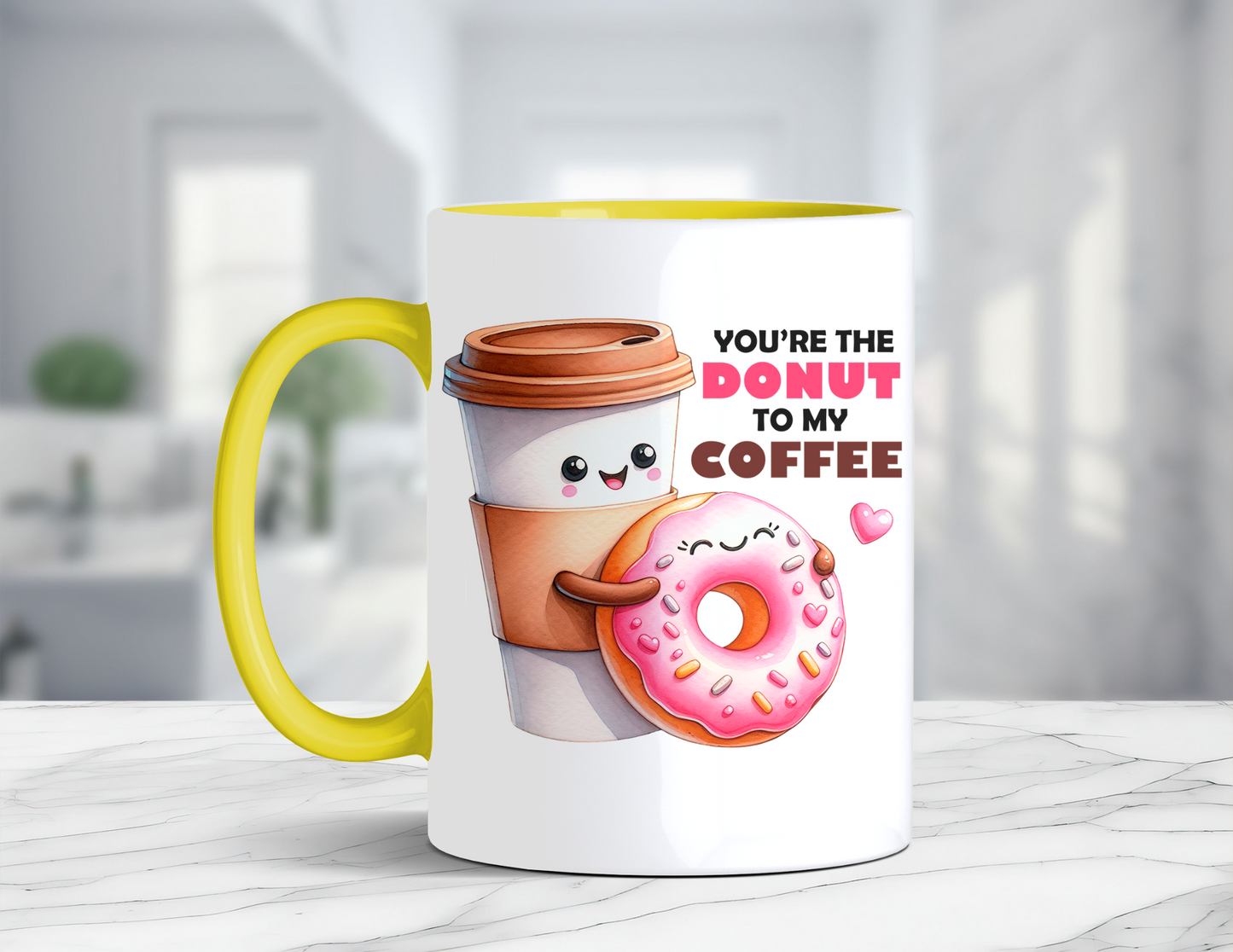 DONUTS AND COFFEE MUG