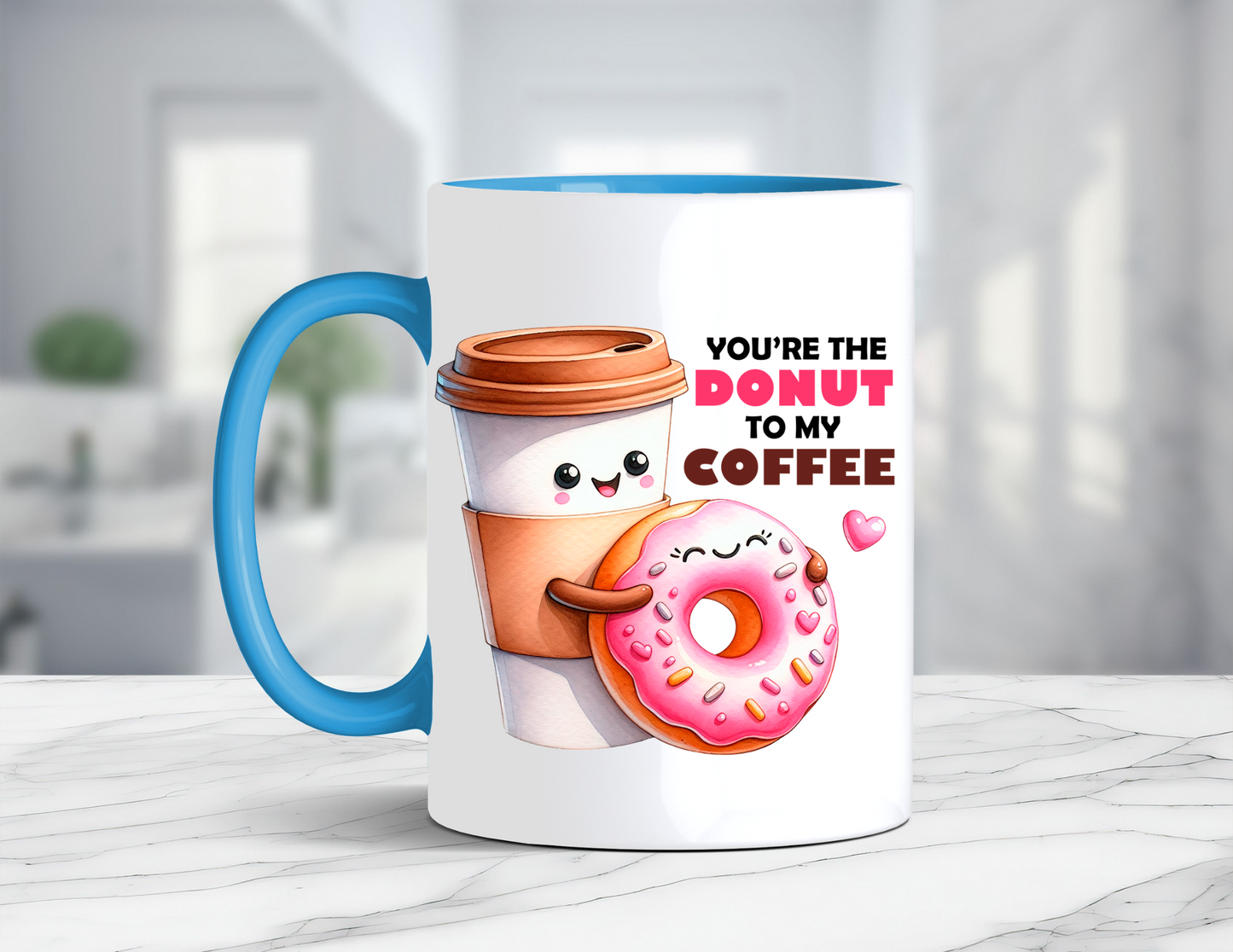 DONUTS AND COFFEE MUG