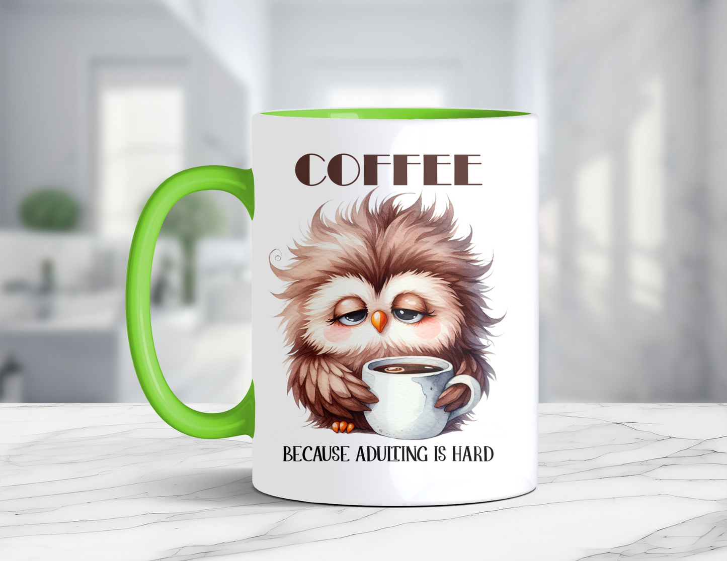 COFFEE CAUSE ADULTING IS HARD MUG