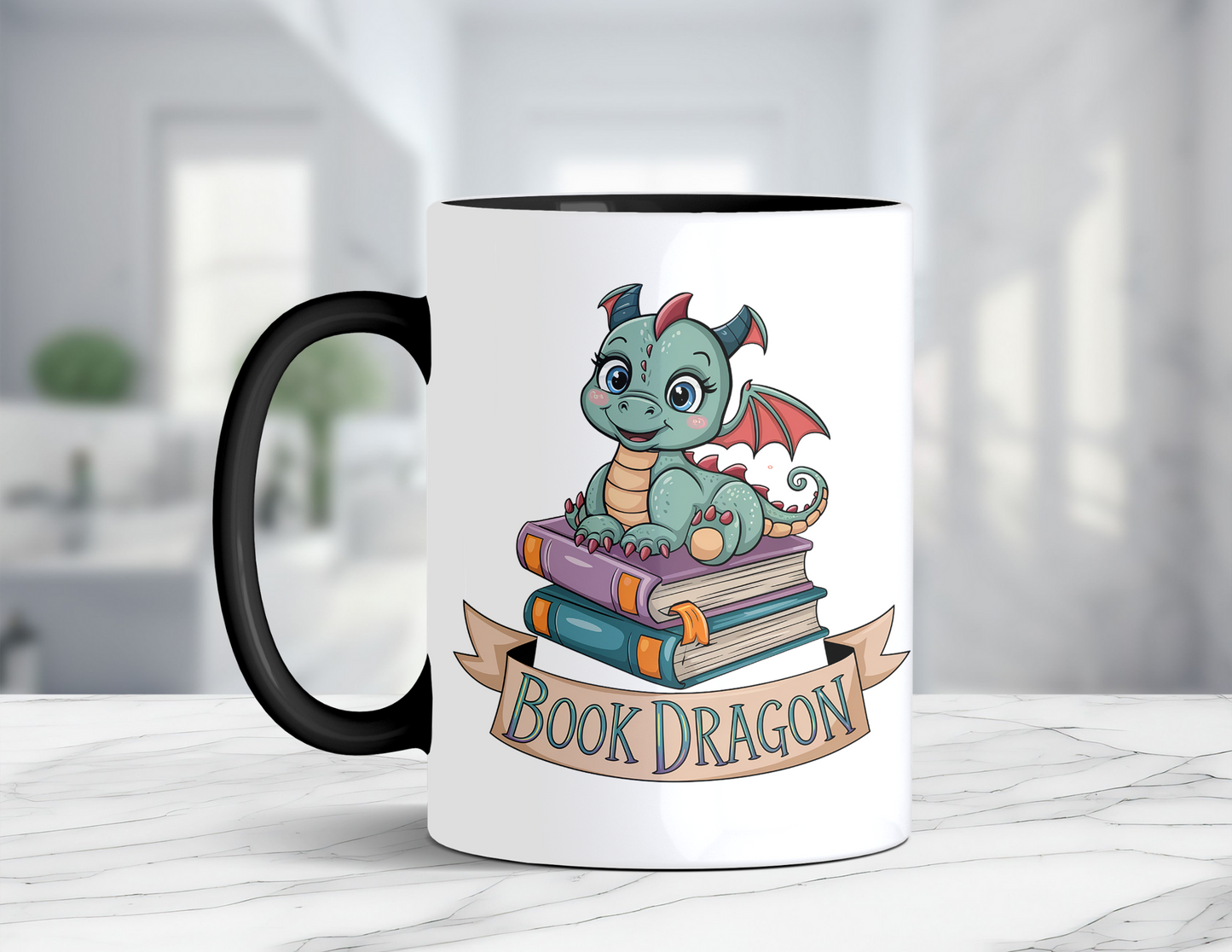 BOOK DRAGON MUG