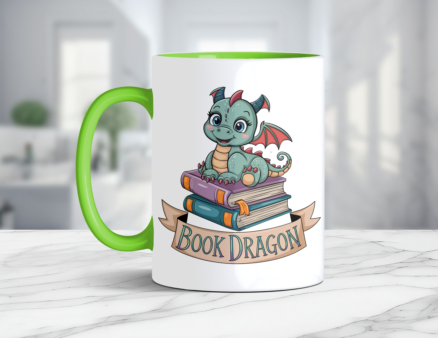 BOOK DRAGON MUG