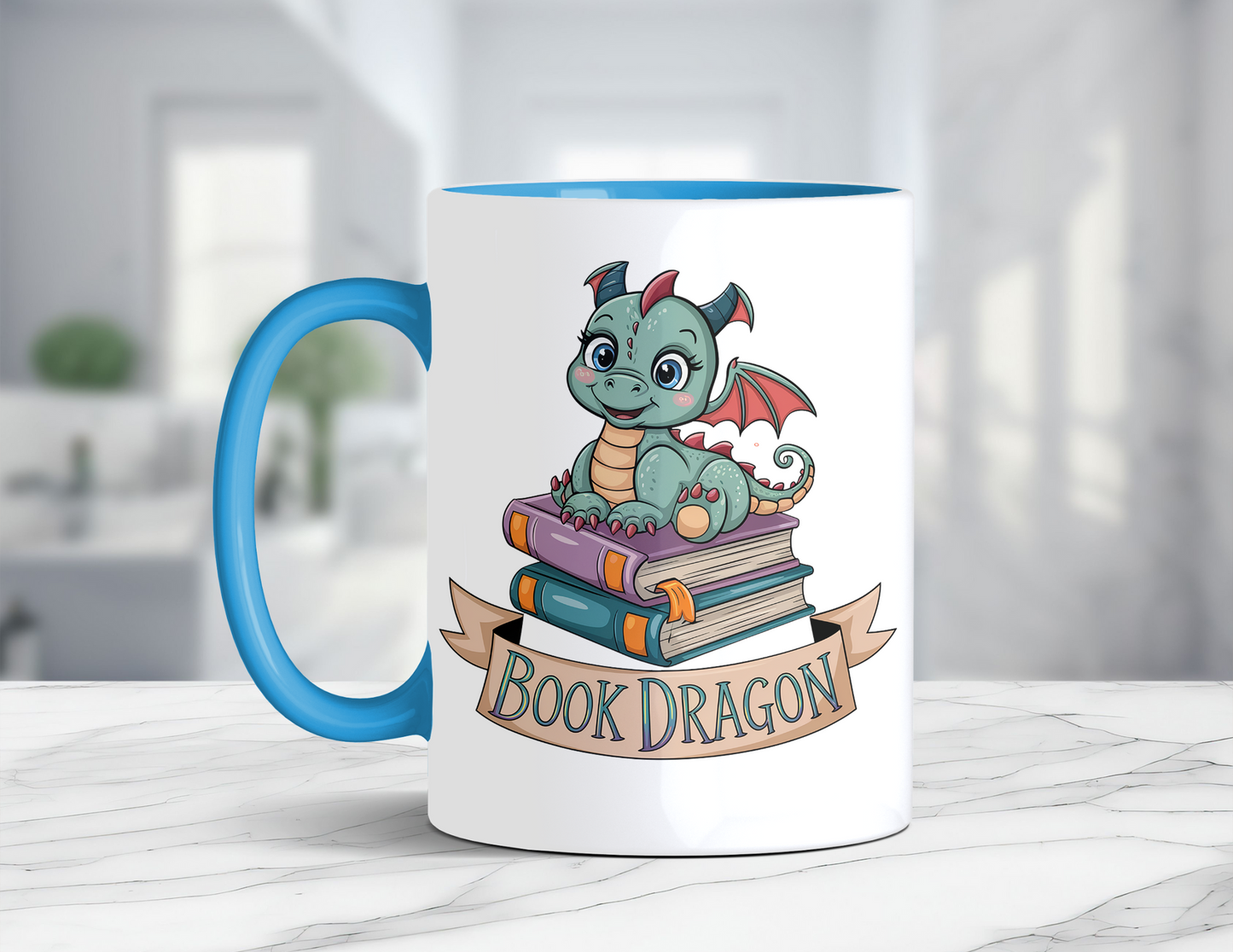 BOOK DRAGON MUG