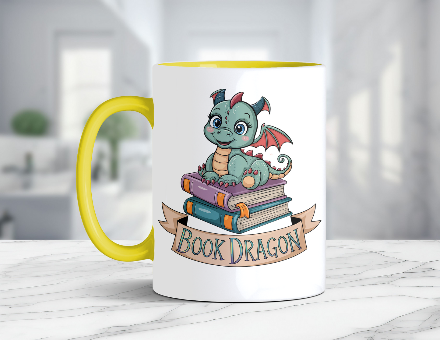BOOK DRAGON MUG