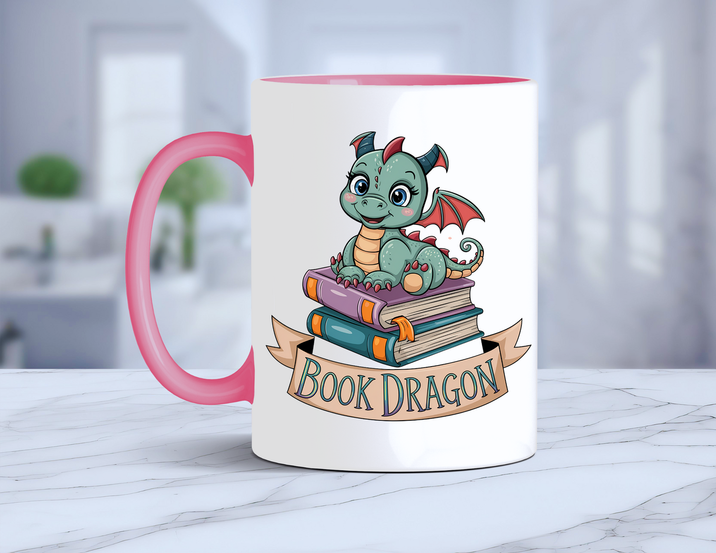 BOOK DRAGON MUG