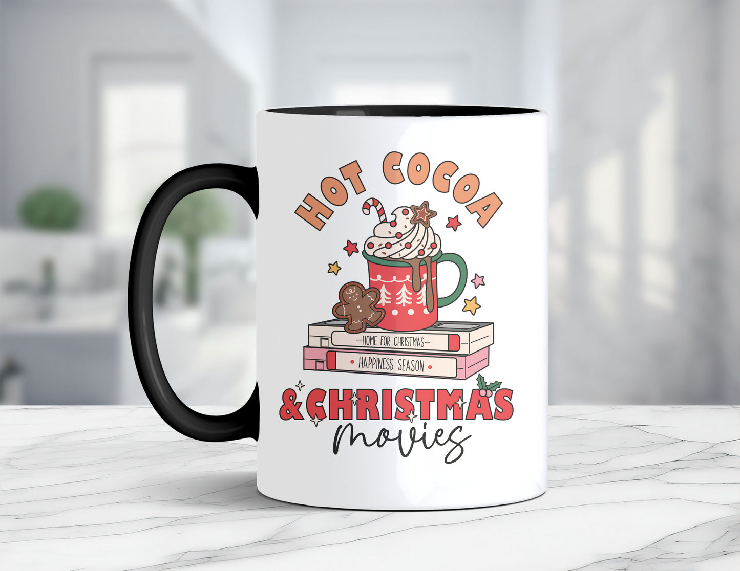 HOT COCOA & CHRISTMAS MOVIES MUG