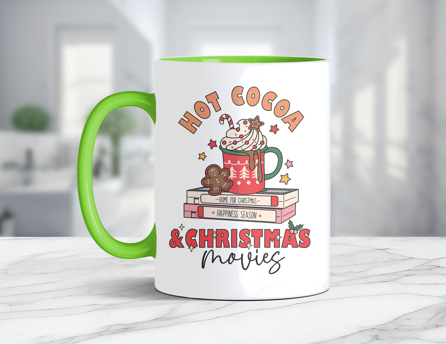 HOT COCOA & CHRISTMAS MOVIES MUG