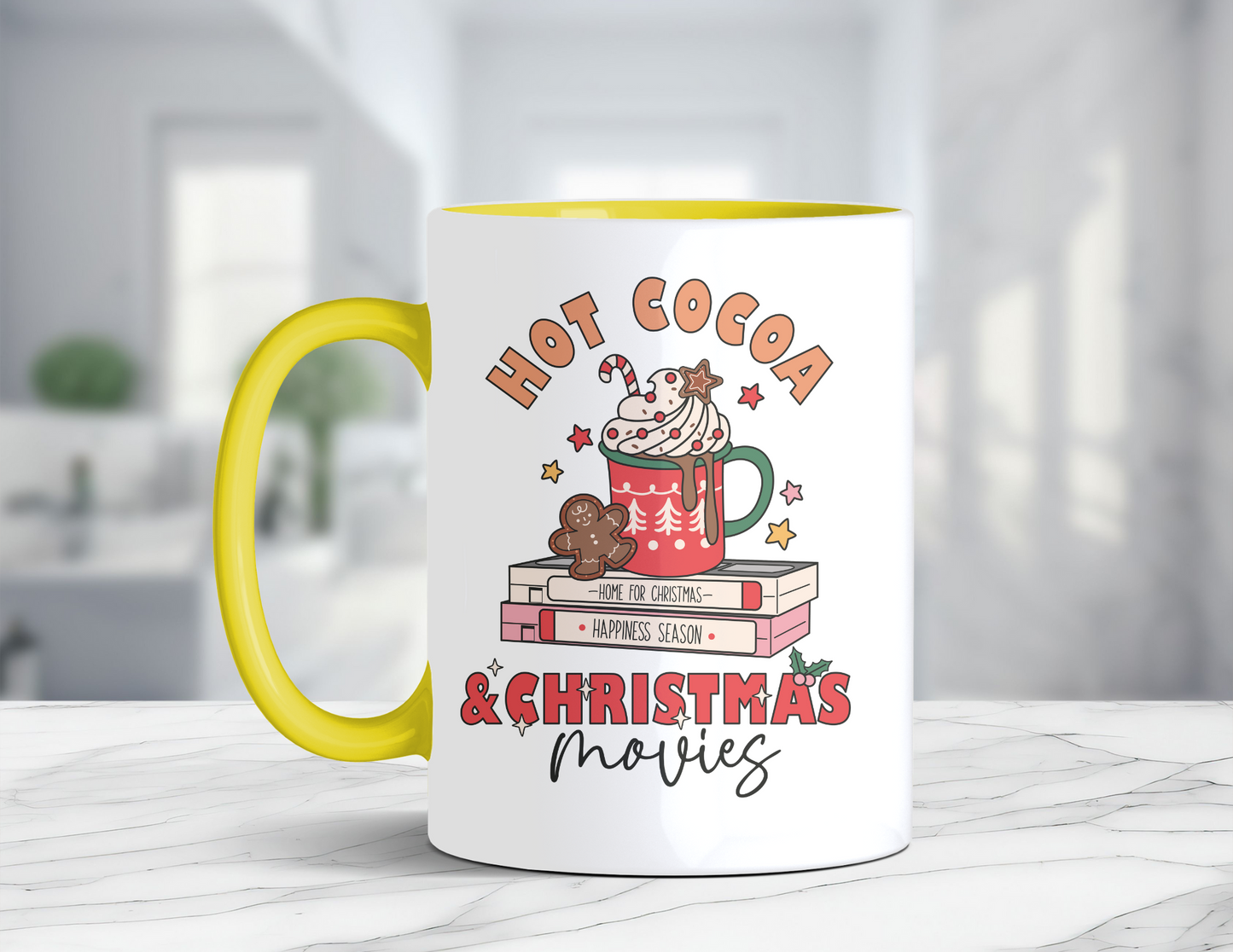 HOT COCOA & CHRISTMAS MOVIES MUG