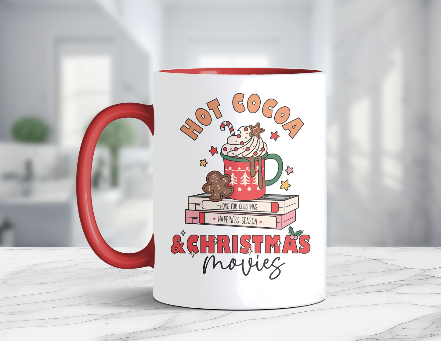 HOT COCOA & CHRISTMAS MOVIES MUG