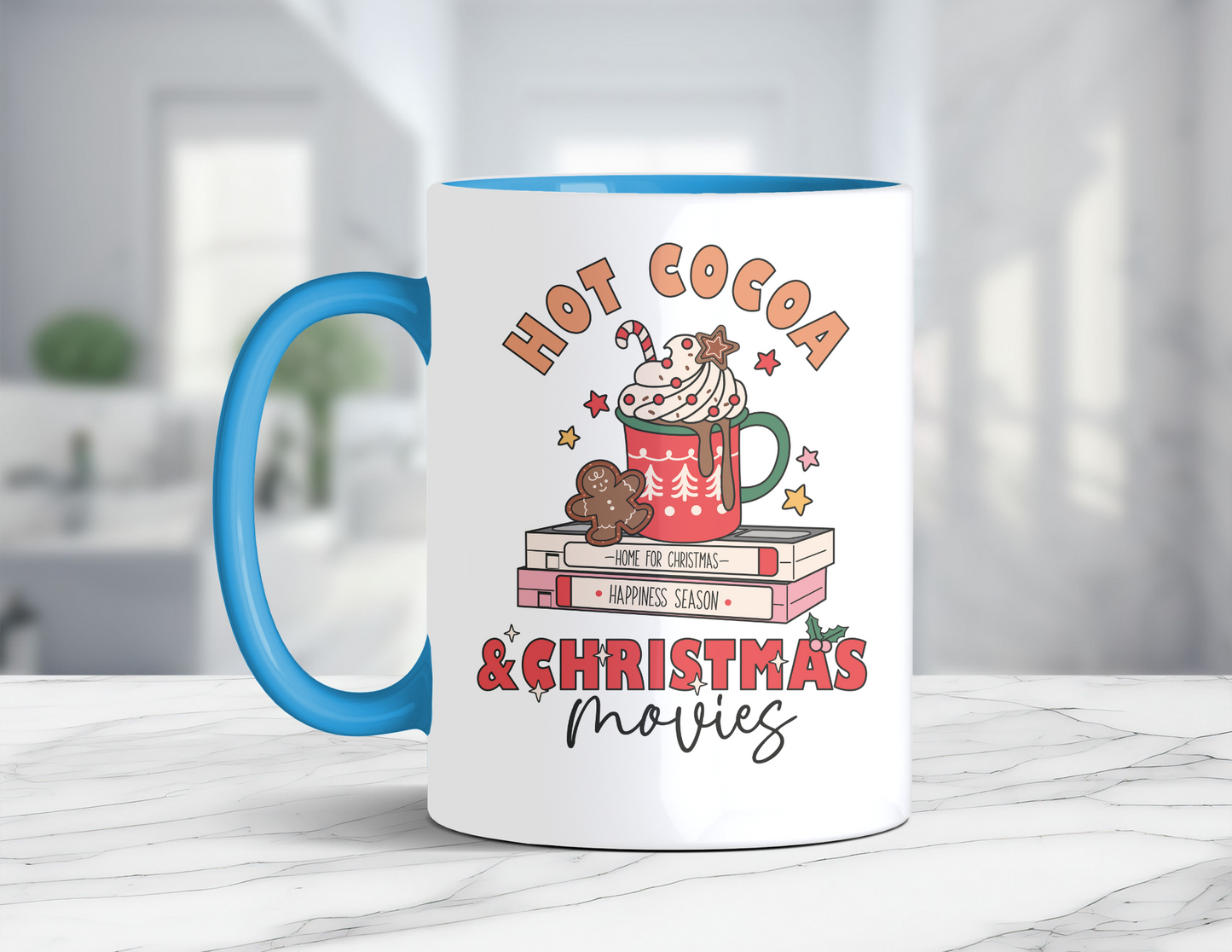 HOT COCOA & CHRISTMAS MOVIES MUG