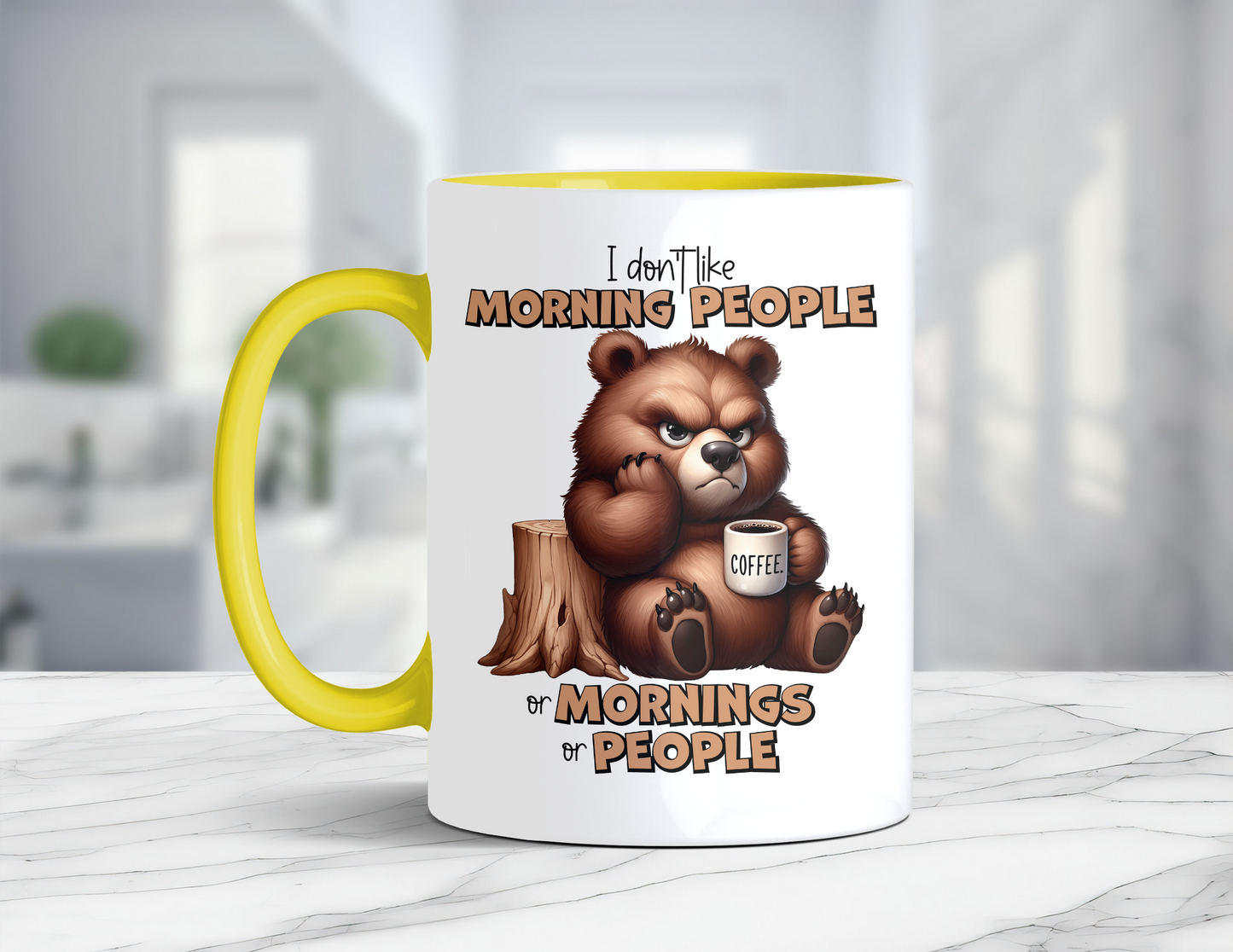 BROWN BEAR DONT LIKE MORNINGS MUG