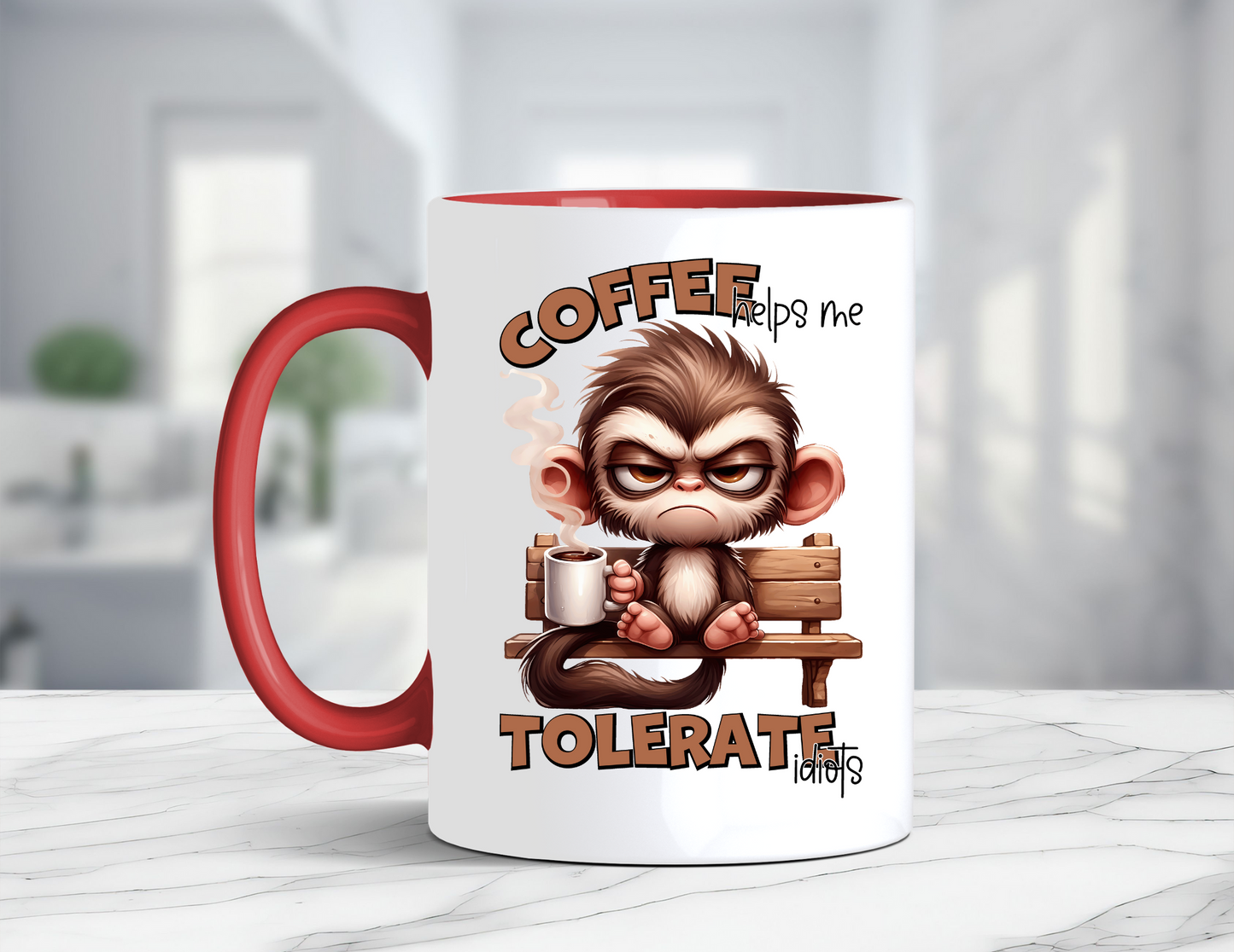 FUNNY MONKEY COFFEE MUG