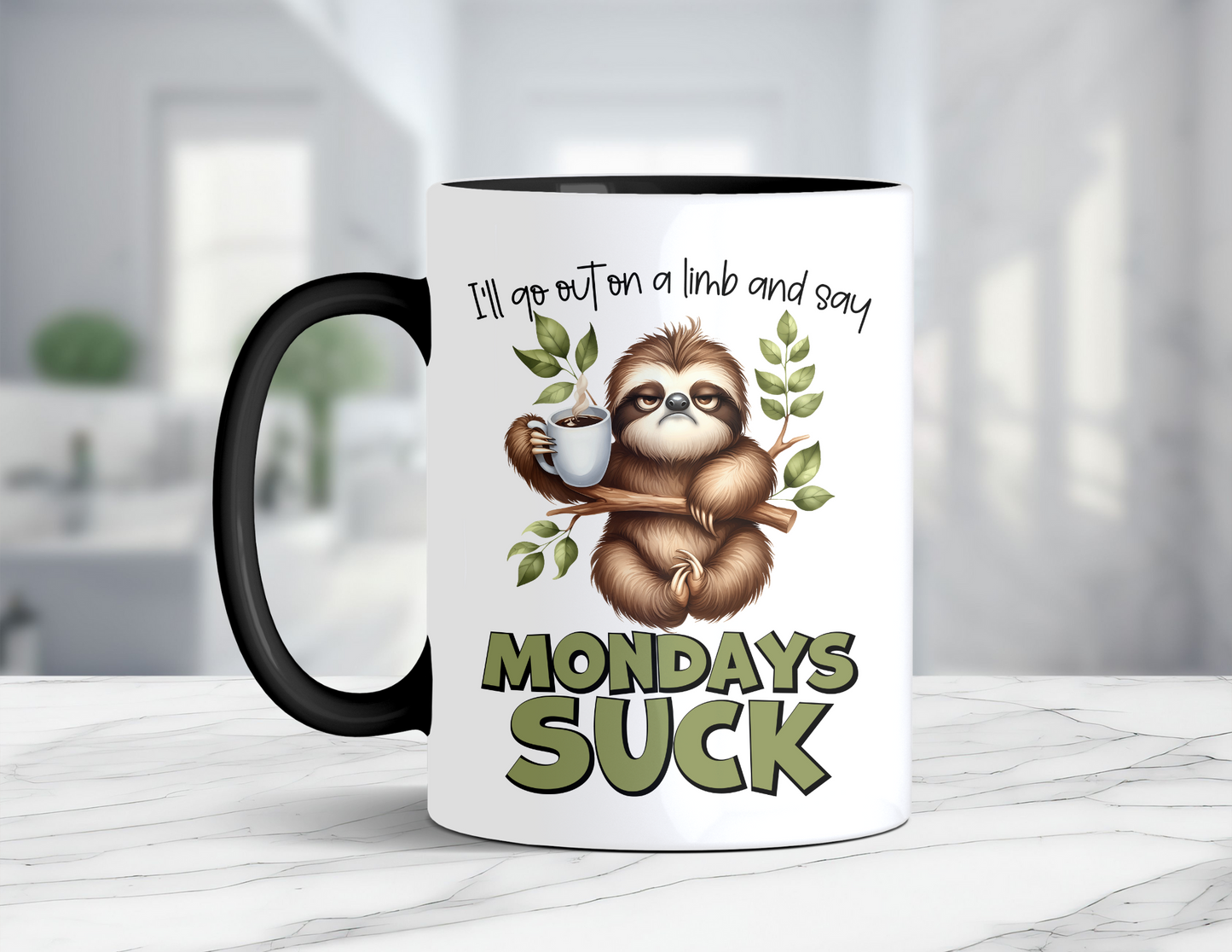 MONDAYS SUCK SLOTH MUG