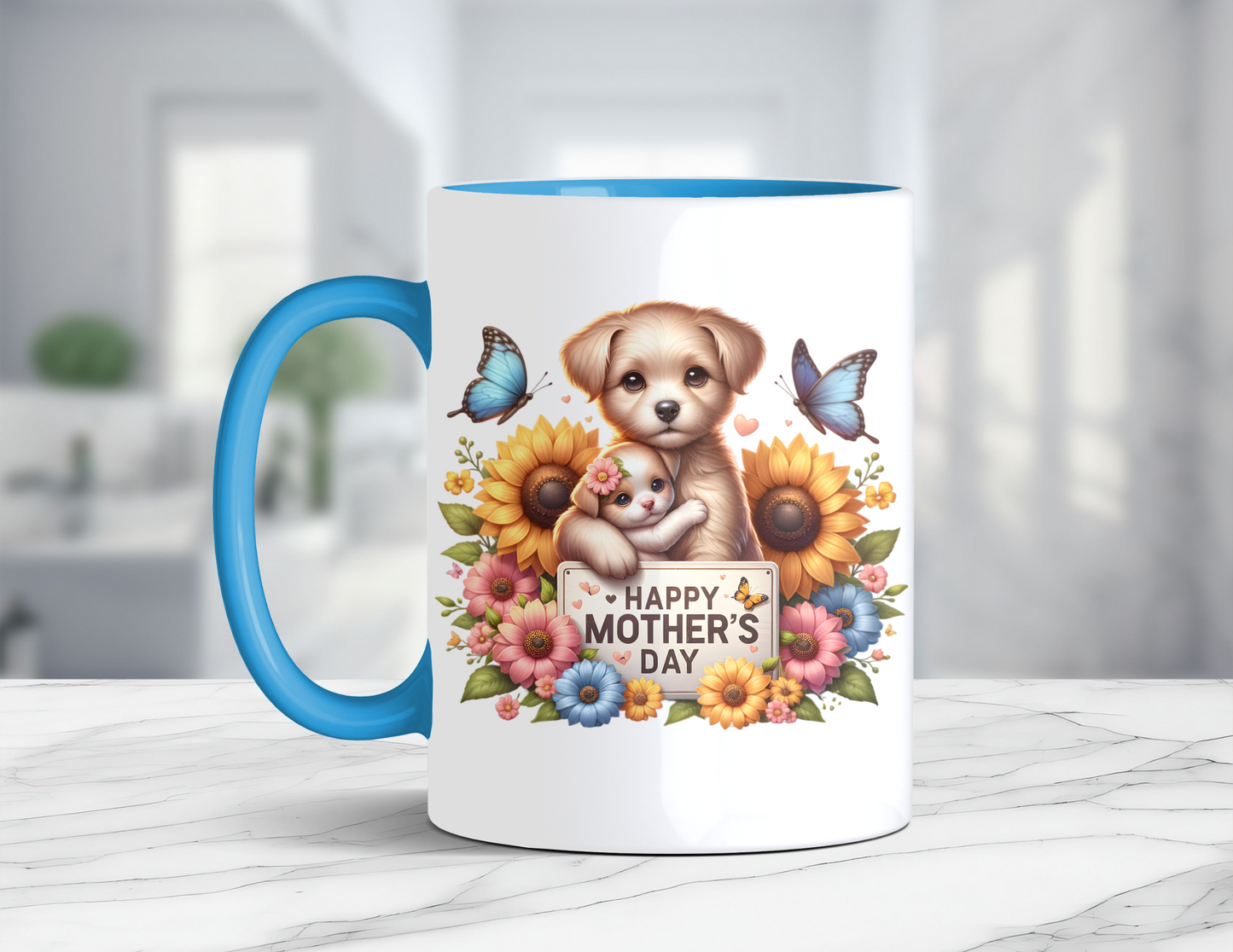 HAPPY MOTHER'S DAY PUPPIES MUG