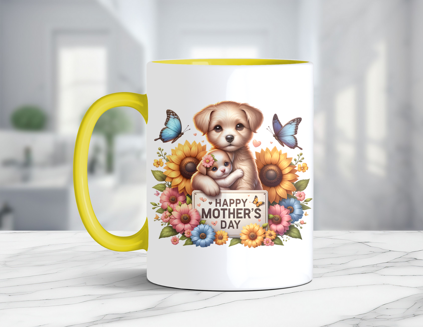 HAPPY MOTHER'S DAY PUPPIES MUG