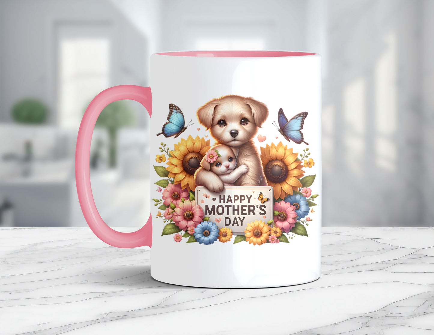 HAPPY MOTHER'S DAY PUPPIES MUG