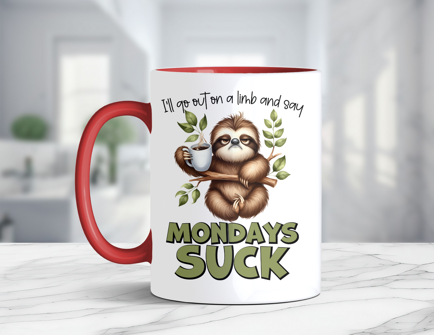 MONDAYS SUCK SLOTH MUG