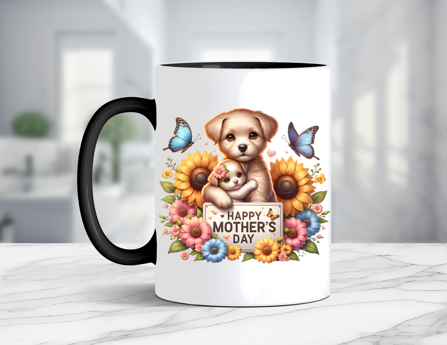 HAPPY MOTHER'S DAY PUPPIES MUG