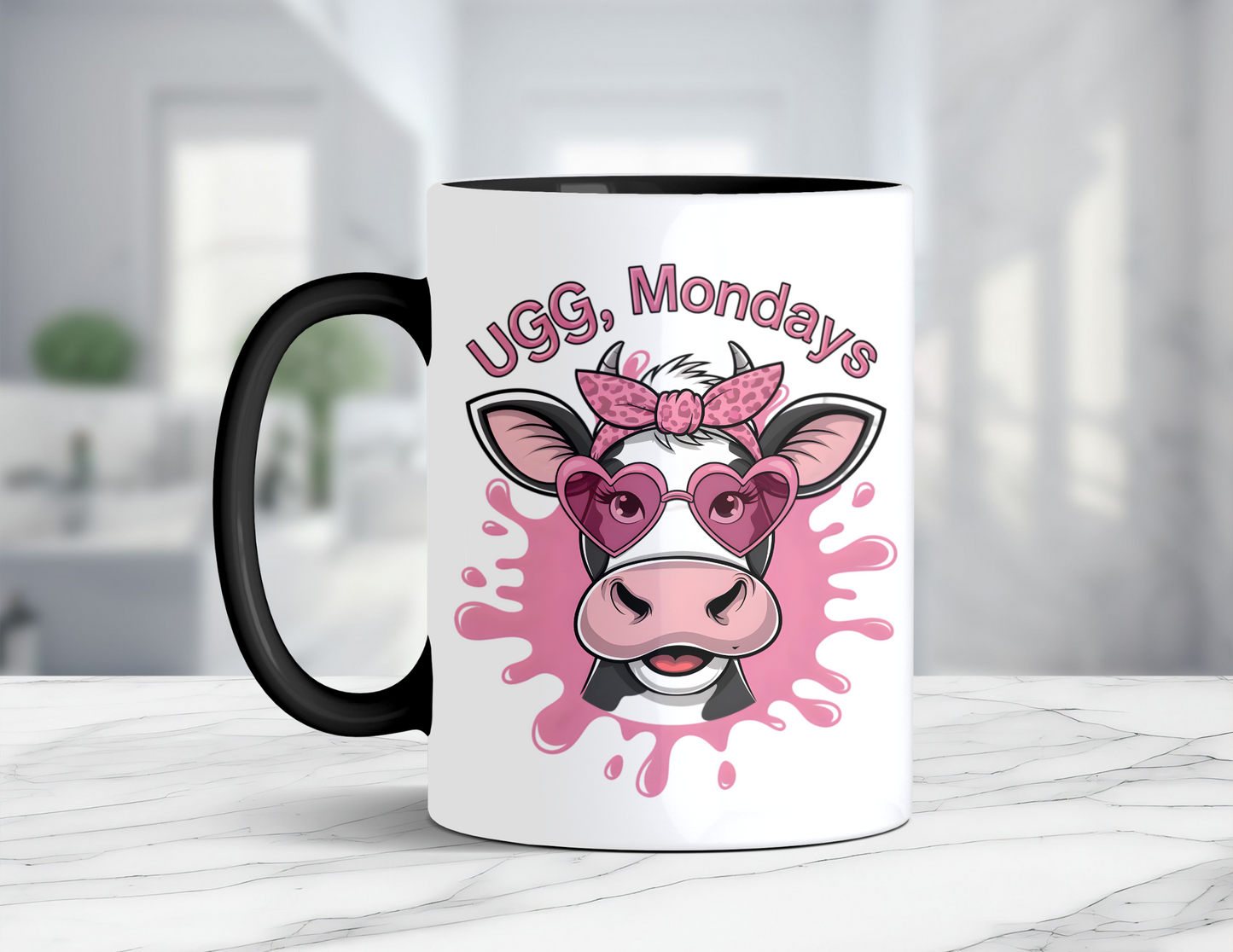 UGG MONDAYS COW MUG