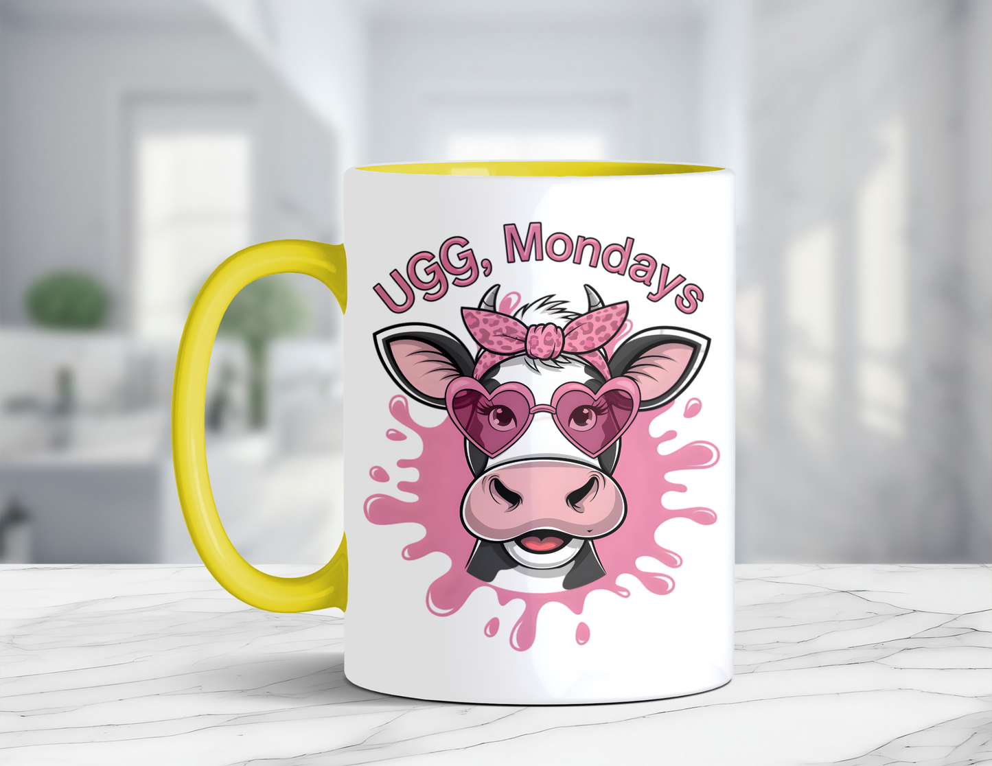 UGG MONDAYS COW MUG