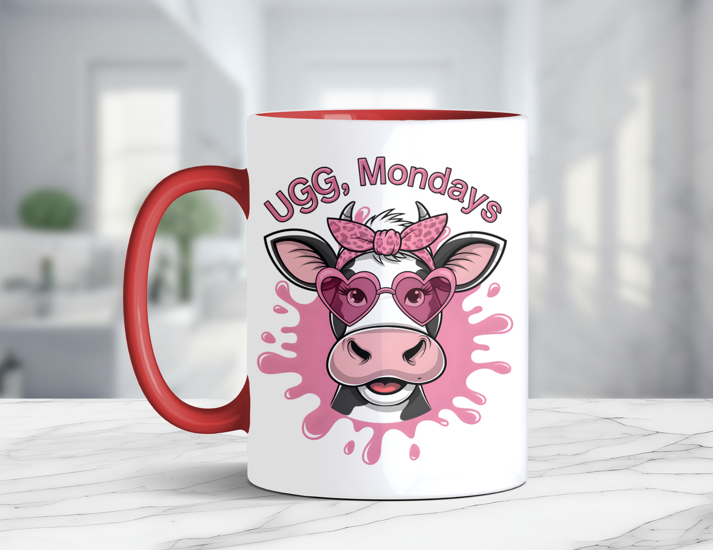 UGG MONDAYS COW MUG
