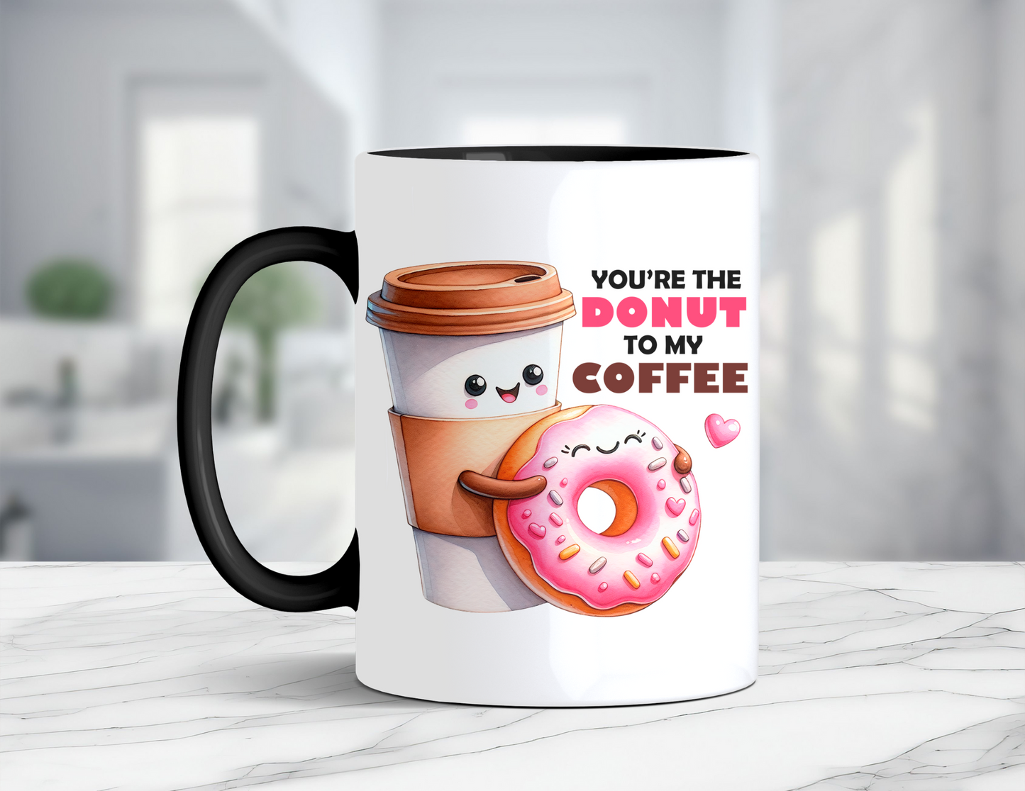 DONUTS AND COFFEE MUG
