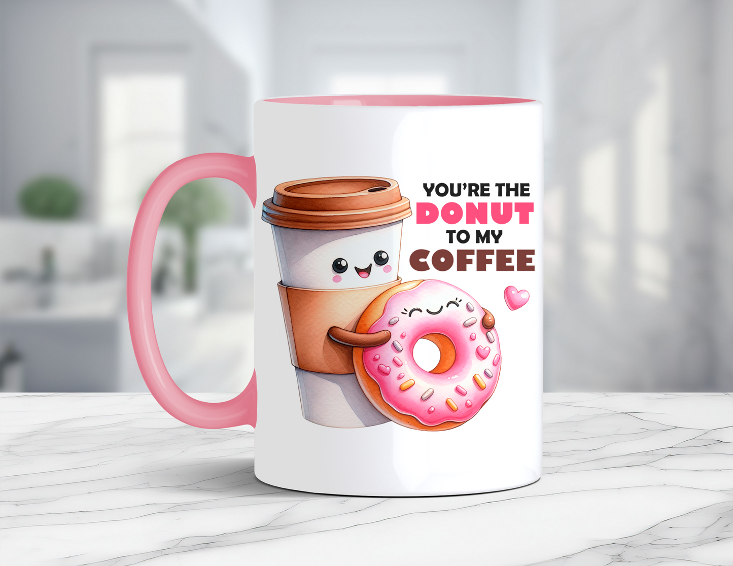 DONUTS AND COFFEE MUG