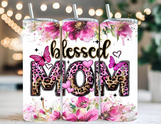 BLESSED MOM TUMBLER