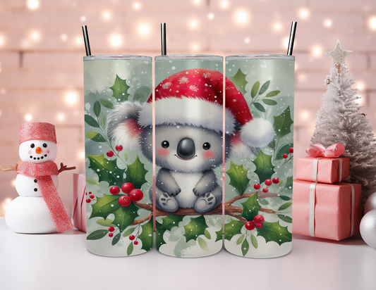 KOALA BEAR CHRISTMAS TUMBLER