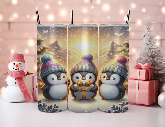 CHRISTMAS PENGUINS TUMBLER