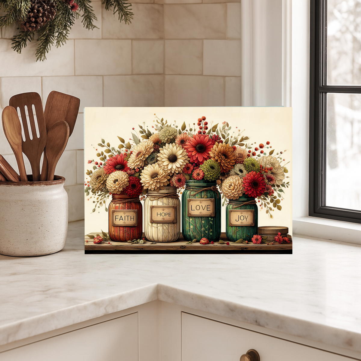 MASON JAR CUTTING BOARD