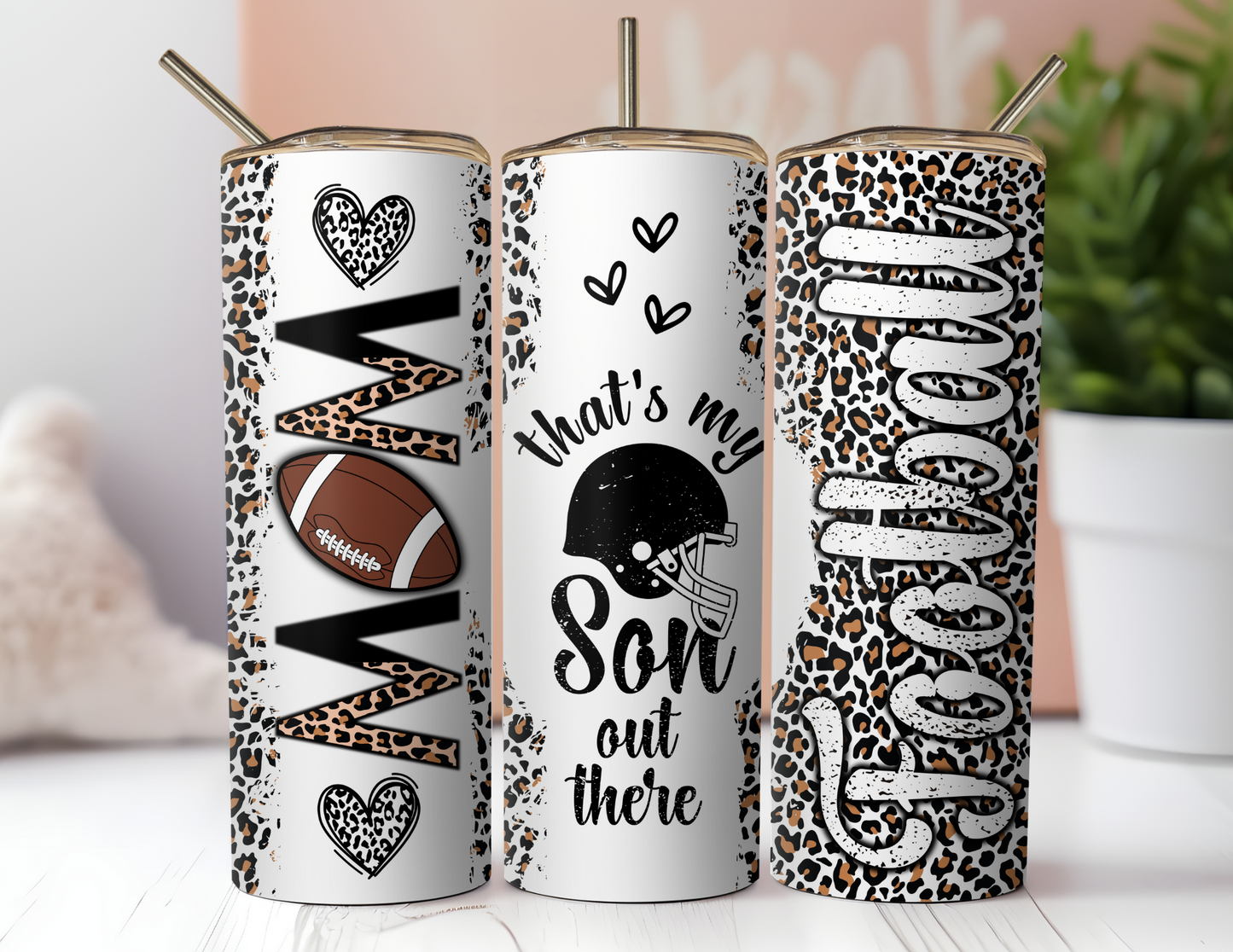 FOOTBALL MOM TUMBLER