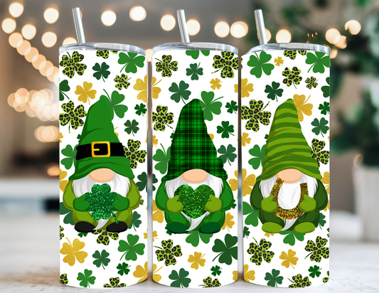 GNOMES AND SHAMROCKS TUMBLER