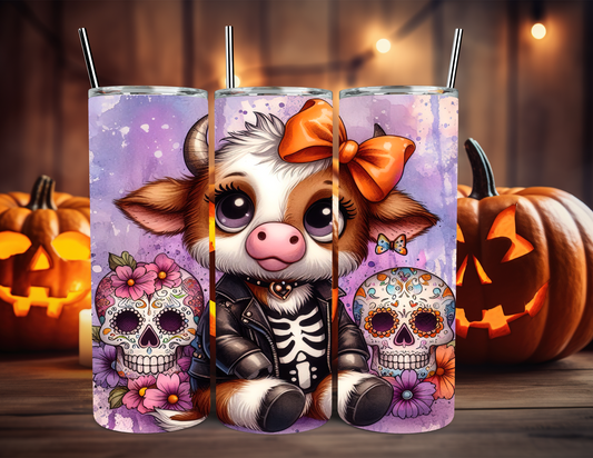CUTE COW HALLOWEEN TUMBLER