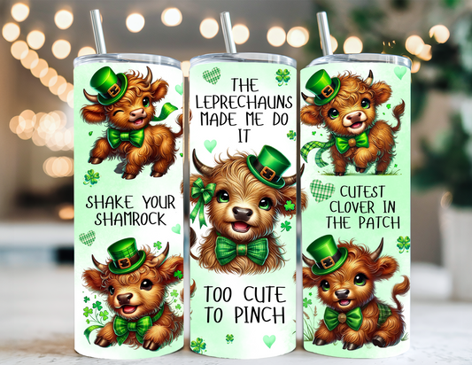 IRISH TUMBLER WITH HIGHLAND COWS