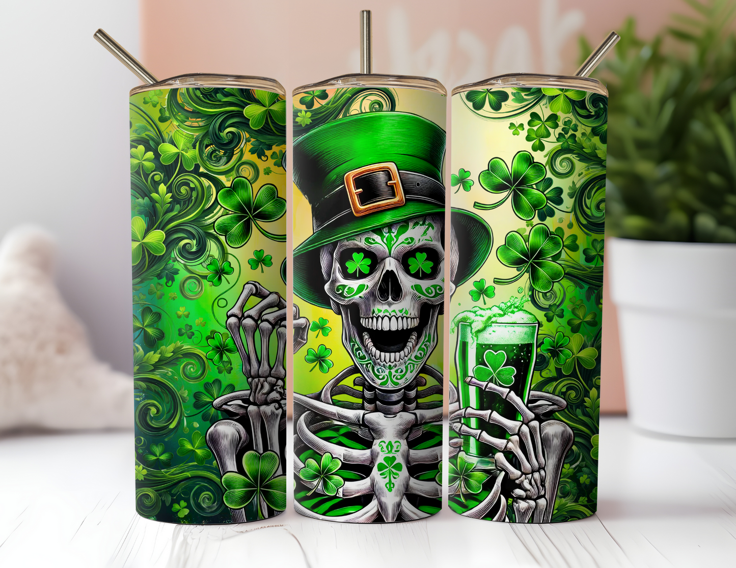 IRISH SKELETON TUMBLER
