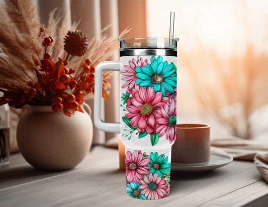 KEEP GOING FLORAL 40 OZ TUMBLER