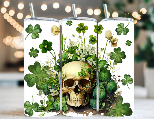 LUCKY SKULL IRISH TUMBLER