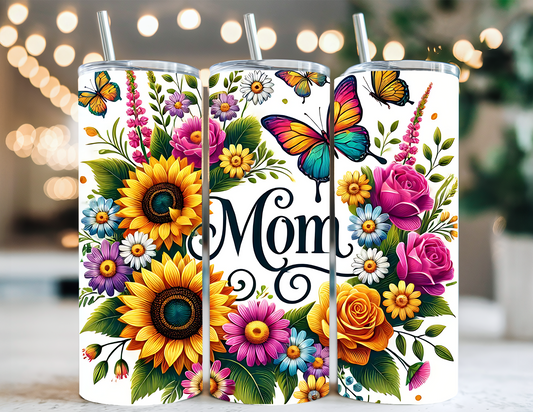 MOM FLORAL TUMBLER