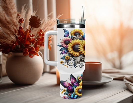 MOM SUNFLOWER 40 OZ TUMBLER