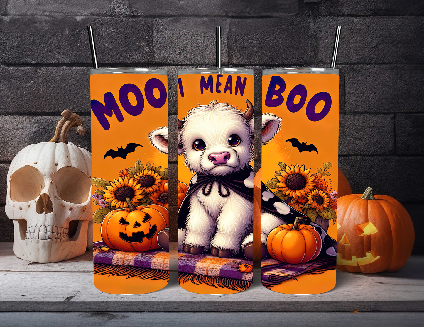 MOO I MEAN BOO TUMBLER