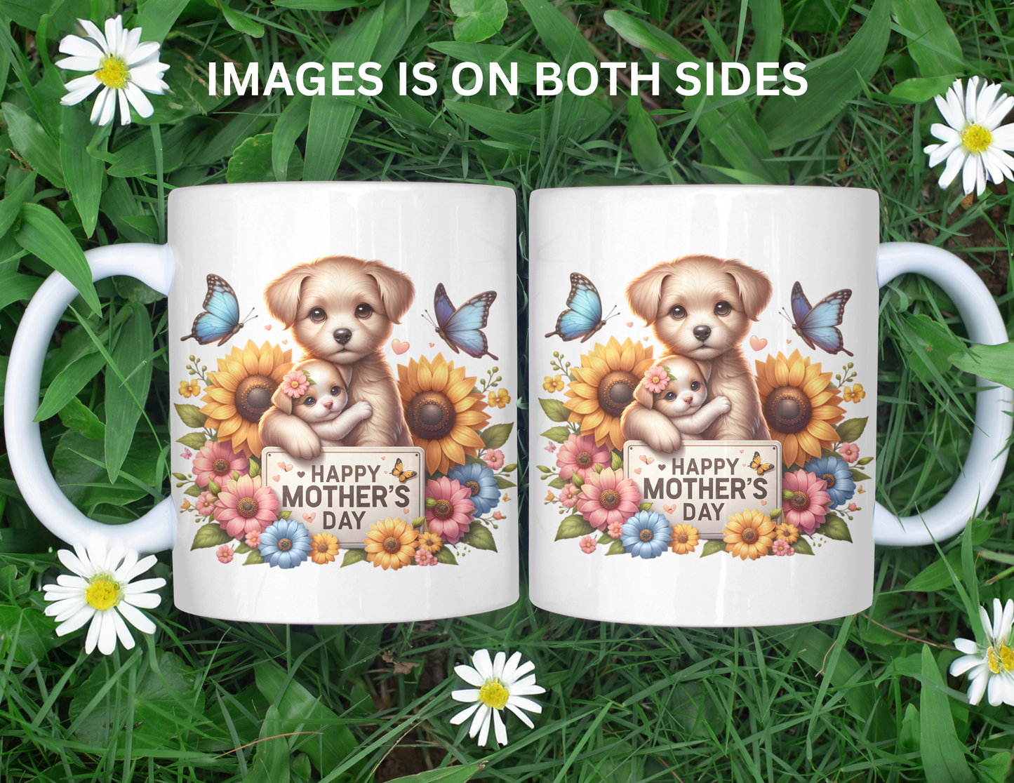 HAPPY MOTHER'S DAY PUPPIES MUG
