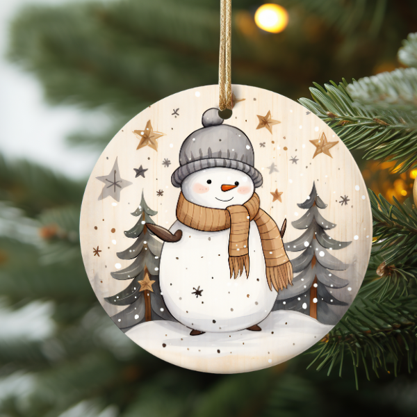 WINTER SNOWMAN ORNAMENT