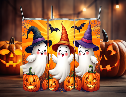 SPOOKY HALLOWEEN GHOST TUMBLER