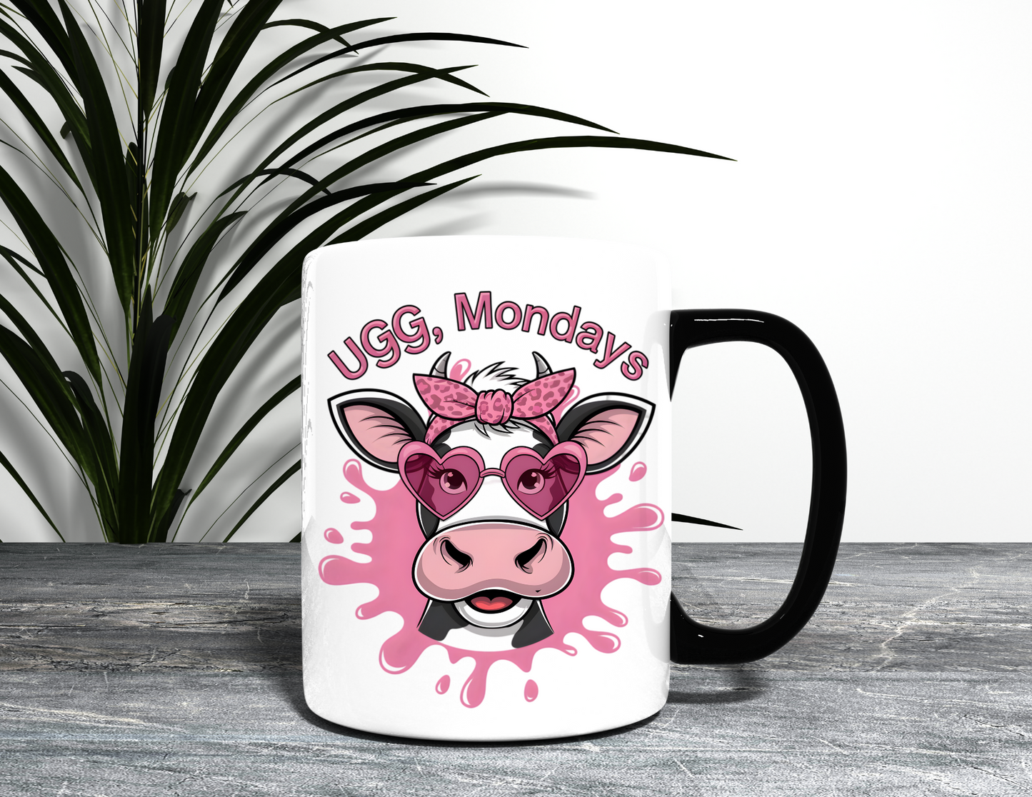 UGG MONDAYS COW MUG