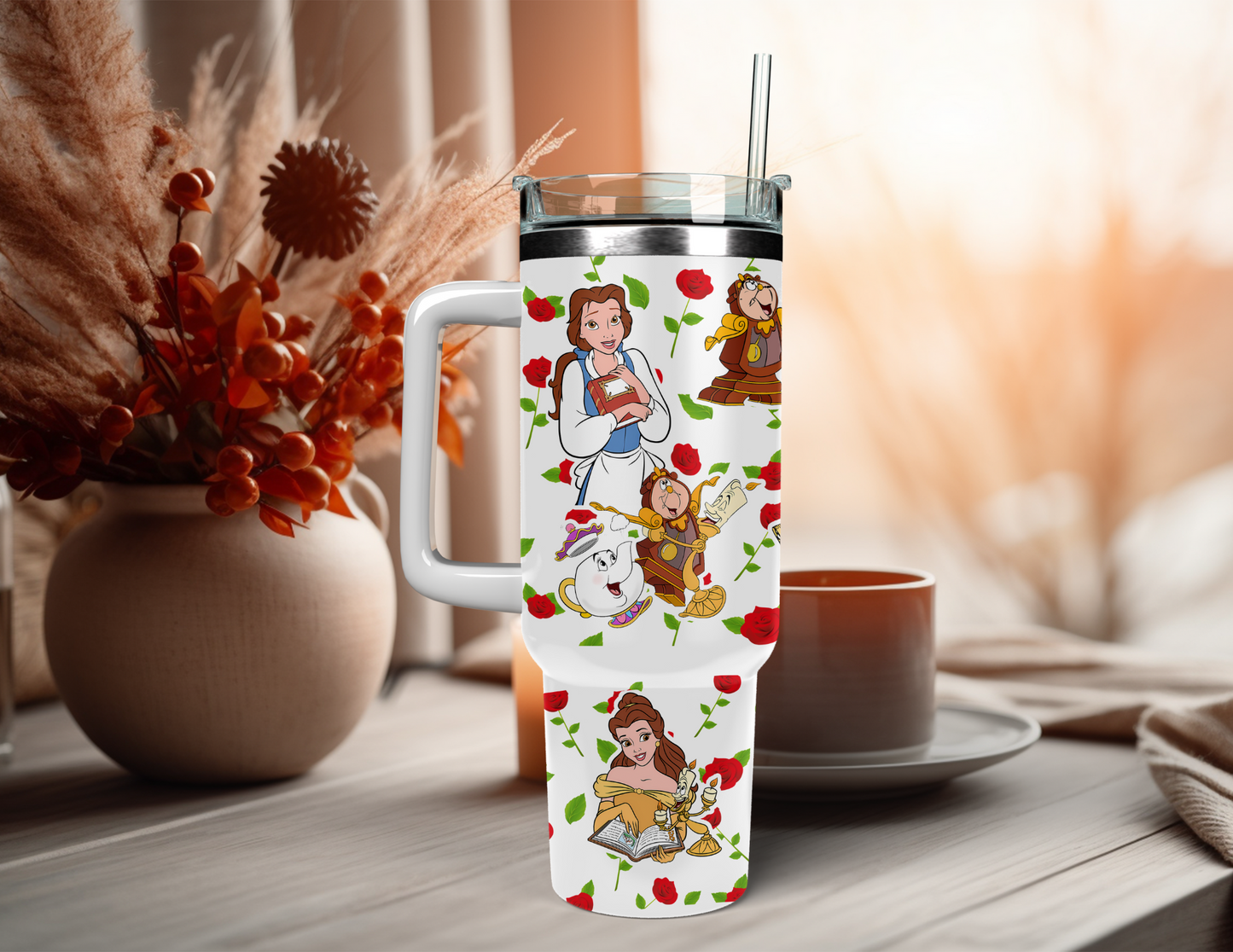BEAUTY AND THE BEAST 40 OZ TUMBLER