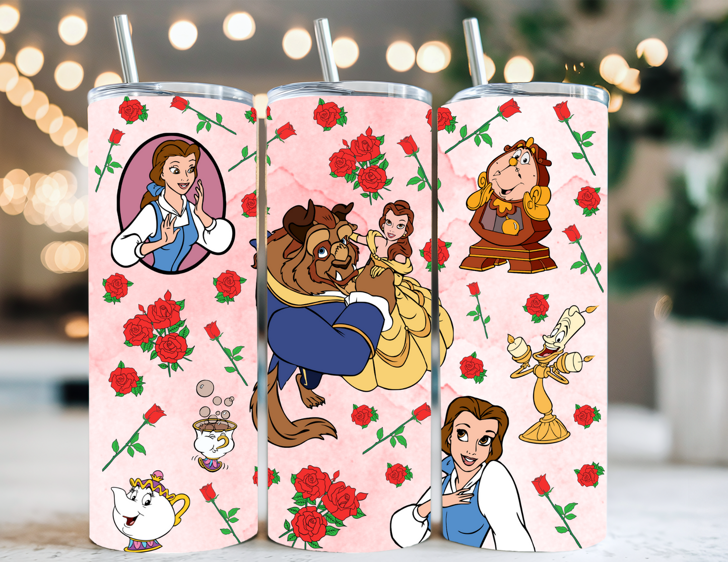 BEAUTY AND THE BEAST TUMBLER