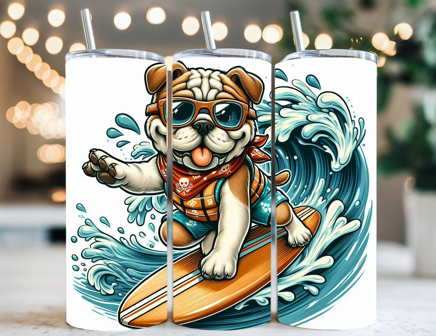 BULLDOG SURFING TUMBLER
