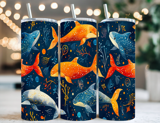 CELESTIAL DOLPHINS TUMBLER