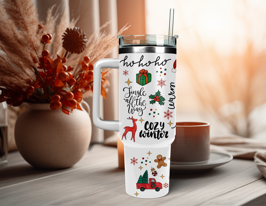 MERRY CHRISTMAS 40 OZ TUMBLER